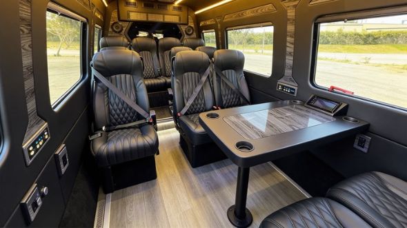 evansville 12 passenger sprinter van interior